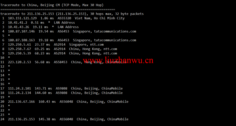 lightnode:越南胡志明VPS,1核/2G内存/50G硬盘/1000GB流量,月付$7.32,解锁流媒体/小时计费,简单测评 112 北京移动
