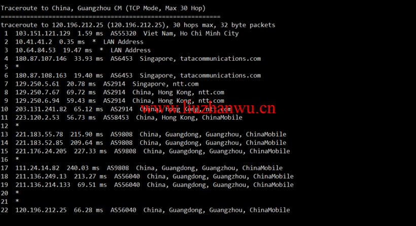 lightnode:越南胡志明VPS,1核/2G内存/50G硬盘/1000GB流量,月付$7.32,解锁流媒体/小时计费,简单测评 114 广州移动
