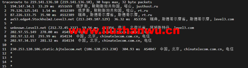 justhost.ru:俄罗斯kazan(喀山)机房,简单测评 58 北京电信