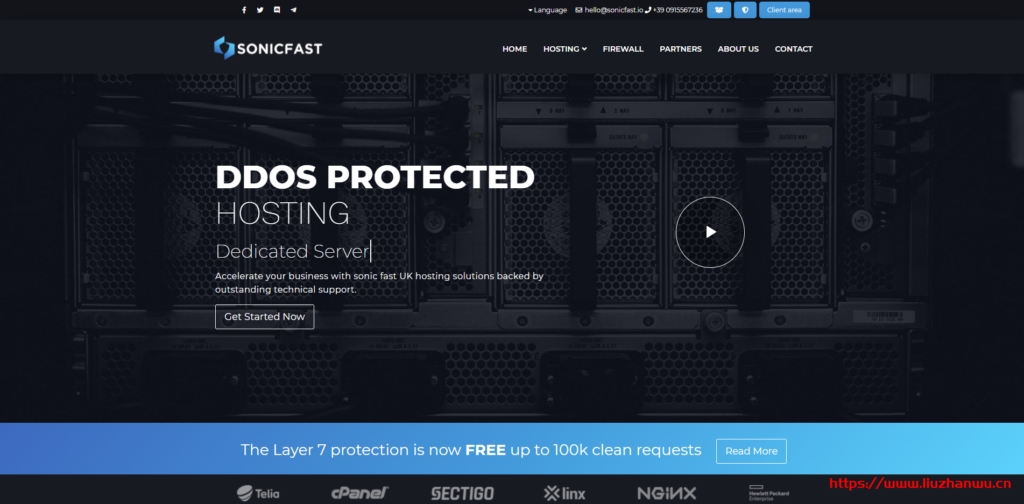 SonicFast:€18/年/512MB内存/5GB NVMe空间/1TB流量/1Gbps端口/DDOS/KVM/英国-吾爱主机测评