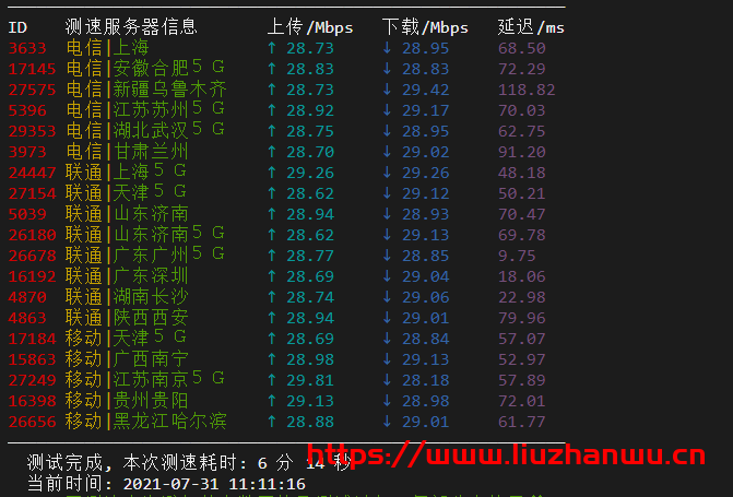 IMIDC:香港机房(30M带宽)BGP网络的独立服务器,简单测评 44 QQ截图20210731124130