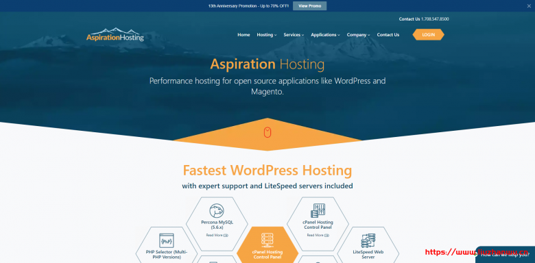 AspirationHosting:十三周年庆,美国VPS、虚拟主机、云服务器低至3折,月付$1.8起-吾爱主机测评
