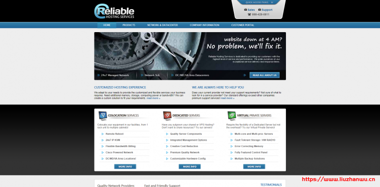 Reliable Hosting:双E5-2650v2/64GB内存/1.2TB SSD/1Gbps端口月流量10TB/5IP/$30/首月-吾爱主机测评