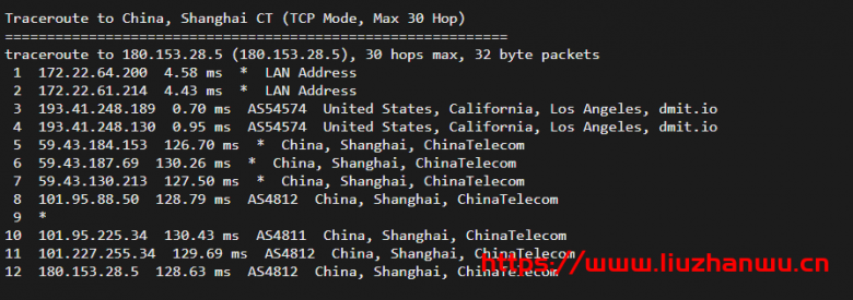 搬瓦工:DC6 CN2 GIA-E vps简单测评 48 上海电信 3