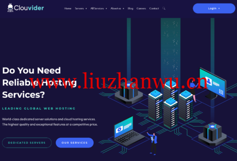 Clouvider：便宜vps，1核/2GB/50GB/5TB@10Gbps带宽，£3.15/月，8个机房可选-吾爱主机测评