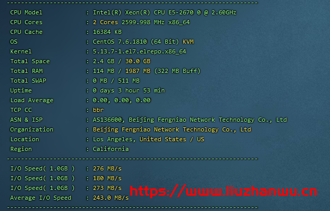 CubeCloud:夏日特促,全场88折,洛杉矶A区2核2G,1Gbps带宽,简单测评 90 配置信息 1