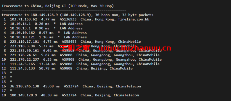 博鳌云:香港独立服务器,E3/8G/240G/110M大带宽(含10MCN2),简单测评 55 北京电信 2