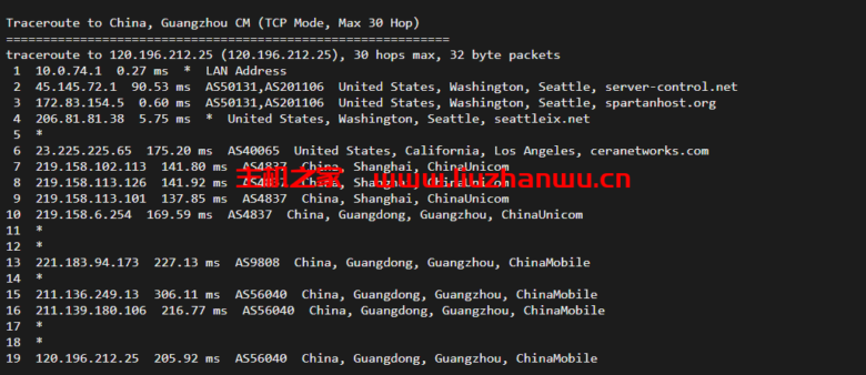 DeepVM:美国西雅图高防AS4837CUVIP线路,简单测评 59 广州移动 1