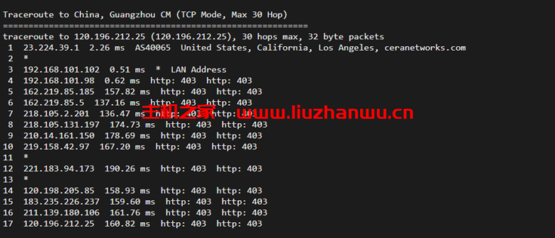 CloudPowerall:洛杉矶AS9929线路,简单测评 59 广州移动