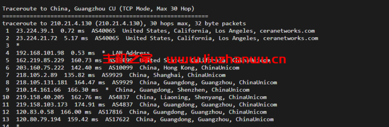 CloudPowerall:洛杉矶AS9929线路,简单测评 56 广州联通
