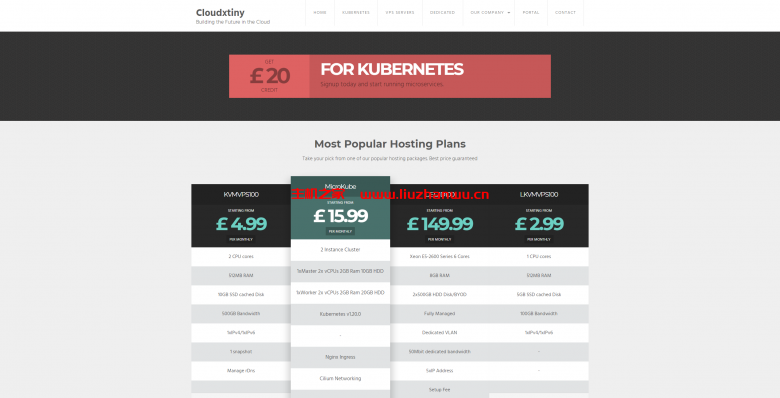 Cloudxtiny:英国vps,1核/512MB内存/5GB硬盘/100GB流量/1Gbps端口,£1.5/月起-吾爱主机测评