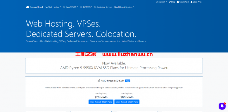 CrownCloud:2核/512MB内存/250GB空间/3TB流量/1Gbps端口,$25/年-吾爱主机测评