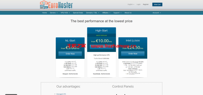 EuroHoster：万圣节促销，首月5折，荷兰机房/保加利亚机房，€2.5/月-吾爱主机测评