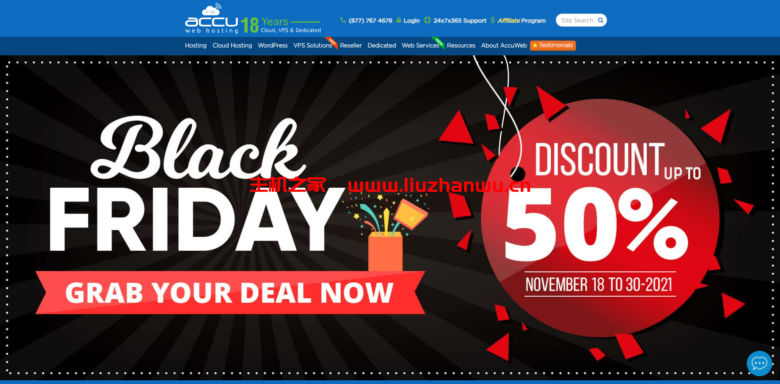 #黑五#accuwebhosting:首购丹佛机房终身50%的折扣,月付$3.8起-吾爱主机测评