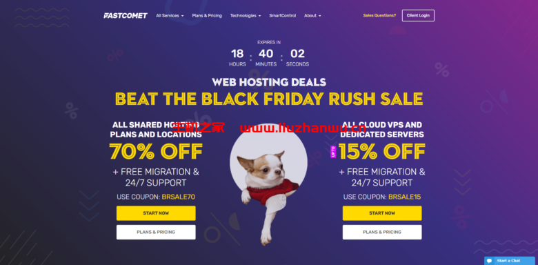 #黑五冲刺销售#fastcomet:全线产品优惠,共享主机最高享70%折扣,vps/专用服务器享15%折扣-吾爱主机测评