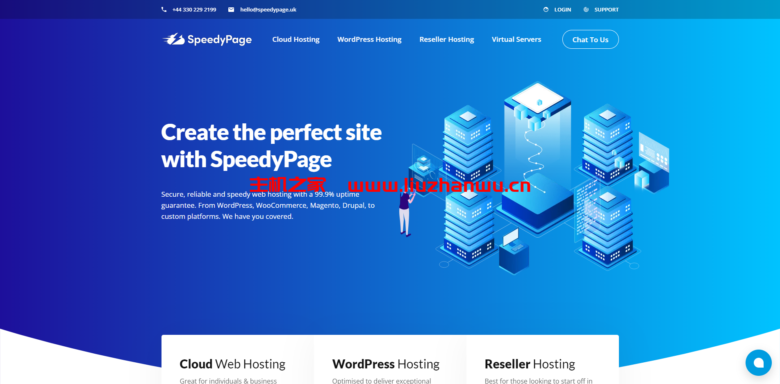 SpeedyPage：黑色星期五，英国vps，1核/2GB内存/30GB SSD硬盘/5TB流量/3Gbps端口，£2.99/月-吾爱主机测评