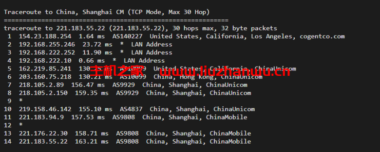 华纳云:美国独立服务器,E5-2660/16G内存/50MCN2+AS9929线路,简单测评 57 上海移动 1