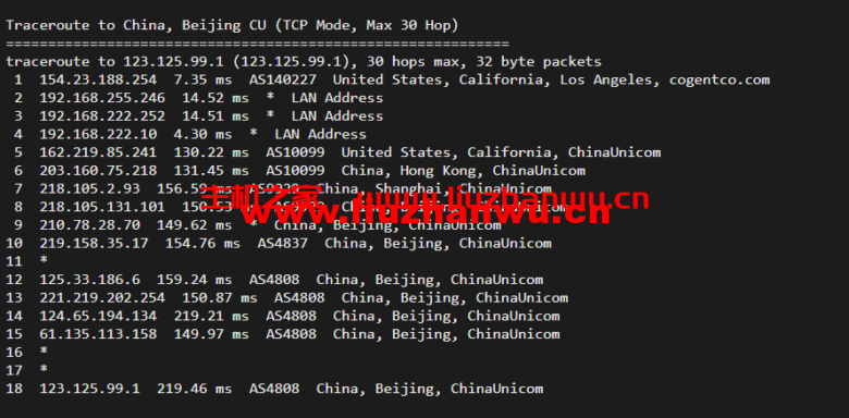 华纳云:美国独立服务器,E5-2660/16G内存/50MCN2+AS9929线路,简单测评 52 北京联通 1