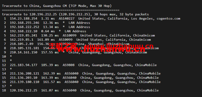 华纳云:美国独立服务器,E5-2660/16G内存/50MCN2+AS9929线路,简单测评 56 广州移动 1