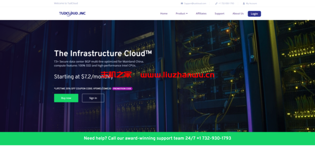Tudcloud:香港VPS,月付8折/半年付7折,可选大带宽或不限流量,1核/1G内存/10G SSD硬盘/500G流量/50M带宽,$7.2/月起-吾爱主机测评