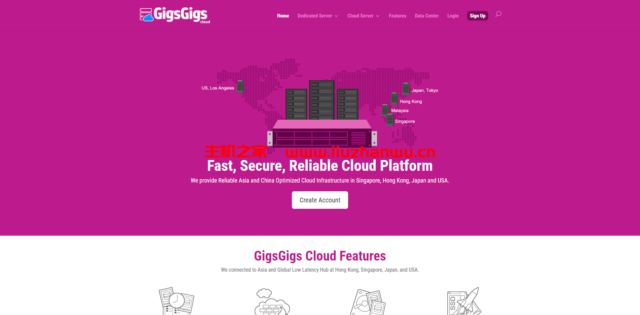 Gigsgigscloud:新增洛杉矶国际线路1-10Gbps带宽便宜VPS,1核/1G/20G SSD硬盘/1Gbps端口,月付5美元起-吾爱主机测评