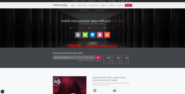 Webhosting24:便宜vps,1核AMD Ryzen/512MB/10GB硬盘/2TB/1Gbps带宽,€15/年,纽约&日本&新加坡等机房-吾爱主机测评