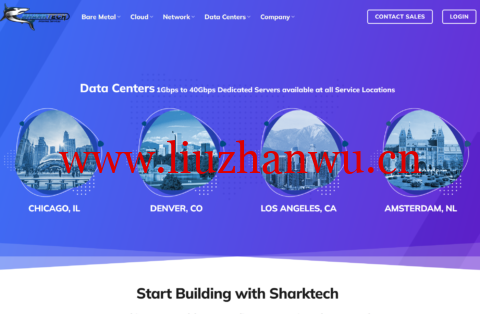 Sharktech：洛杉矶/丹佛/芝加哥/荷兰机房高防服务器1Gbps不限流量$79/月起，10Gbps不限流量$399/月起-吾爱主机测评