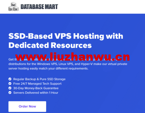 #六月新客5折#Database Mart:美国原生ip vps, 2核/2GB-32GB内存/60GB SSD/不限/100-500Mbps带宽,$1.99/月起-吾爱主机测评