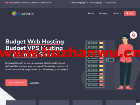 HXServers：美国vps，2核/1GB内存/60G NVMe/2Gbps不限流量，$3/月，可选洛杉矶/凤凰城机房-吾爱主机测评