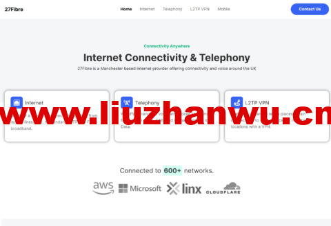 27Fibre:英国vps,1核/2GB内存/15GB NVMe/不限流量/10Gbps端口,£2.5/月-吾爱主机测评