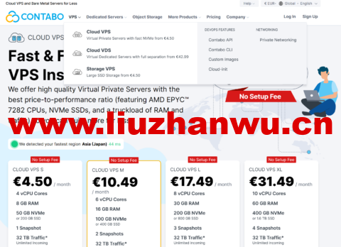 #11.11#contabo:特价vps/vds,限时免安装费,4核/8G/50G NVME/32T流量/200Mbps带宽,€4.50/月-吾爱主机测评