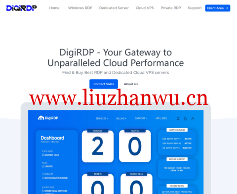 DigiRDP:特价VPS主机,年付15美元起,可选印度/达拉斯/迈阿密机房-吾爱主机测评