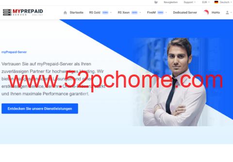myprepaid-server:德国vps,1核/1GB/20GB/500M~3Gbps无限流量,€1/月-吾爱主机测评