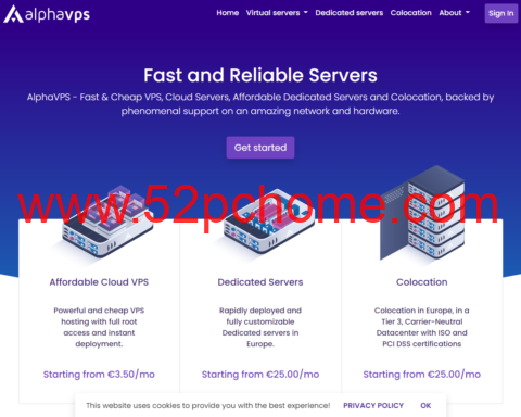 AlphaVPS:AMD Ryzen系列€2.99/月起,AMD EPYC系列€3.99/月起,大硬盘VPS €15/年起,可选洛杉矶/德国/保加利亚等机房-吾爱主机测评