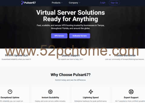 Pulsar67:坦帕vps,1核/1GB/10GB/5TB@1Gbps带宽,$1/月-吾爱主机测评