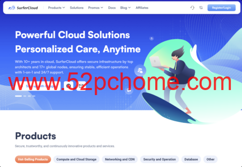 SurferCloud 洛杉矶轻量云：200Mbps 不限流量、AMD EPYC、三网优化路由 支持流媒体解锁-吾爱主机测评