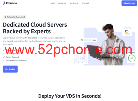 Kainode：新加坡机房 VPS 2 核 4G 60G SSD 100Mbps 带宽月付 $3.74-吾爱主机测评