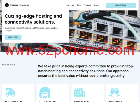 Fourplex:美国纽约大硬盘 VPS 五折特惠 月付 3.5 美元起 1T 硬盘 10Gbps 不限流量-吾爱主机测评