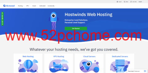 Hostwinds： VPS低至$4.24/月，1核1GB/30GB SSD/1TB流量，美国西雅图/达拉斯/荷兰机房，可免费换IP-吾爱主机测评