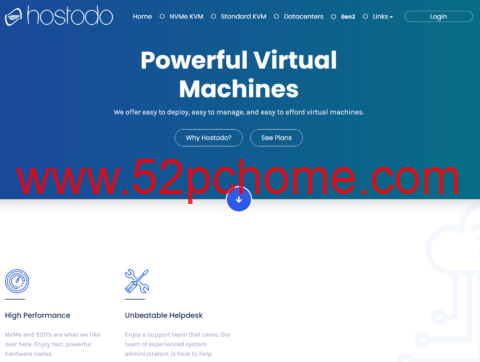 Hostodo 特价 VPS：年付 $12 起，1GB 内存 / 24GB NVMe / 3TB 流量，可选拉斯维加斯与坦帕机房-吾爱主机测评