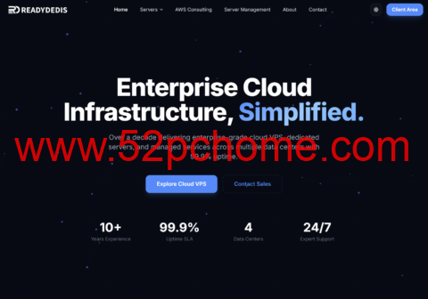 ReadyDedis 洛杉矶 VPS 特价：2核2G / 250GB NVMe / 8TB流量 / 1Gbps带宽，月付 $10-吾爱主机测评